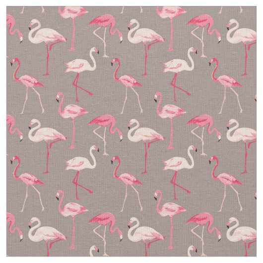 Retro Flamingos Stoff (Nahaufnahme)