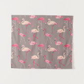 Retro Flamingos Wandteppich (Vorderseite (Horizontal))