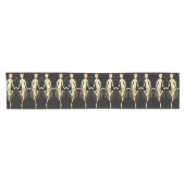 Retro Flappers, schwarzer Hintergrund Kurzer Tischläufer (Horizontal)