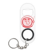 Retro Flaschen-Öffner mit Cosmo im Rot Schlüsselanhänger Flaschenöffner (Vorderseite)