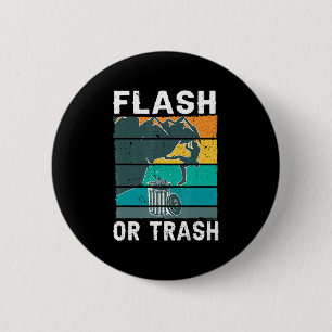 Retro Flash oder Trash Fun Rock Klettersteig Bo Button