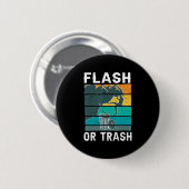 Retro Flash oder Trash Fun Rock Klettersteig Bo Button (Vorne & Hinten)