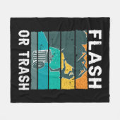 Retro Flash oder Trash Fun Rock Klettersteig Bo Fleecedecke (Vorderseite (Horizontal))