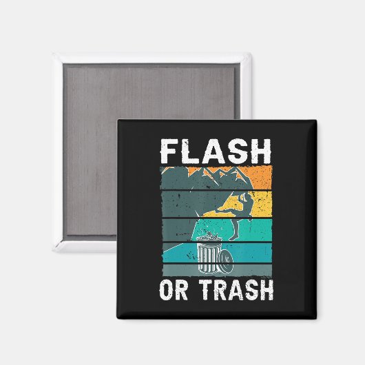 Retro Flash oder Trash Fun Rock Klettersteig Bo Magnet (Vorderseite/Rückseite)