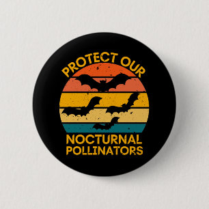 Retro Fledermaus Vintage Gruselig Button