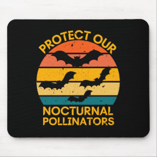 Retro Fledermaus Vintage Gruselig Mousepad