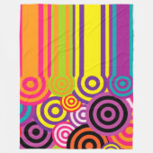 Retro Fleecedecke (Vorderseite)