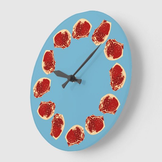 Retro-Fleisch Große Wanduhr (Winkel)