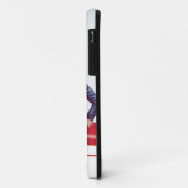 Retro Fliegen-Mädchen personalisiert Case-Mate iPhone Hülle (Hinten/Links)