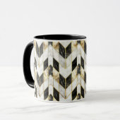 Retro-Fliesenmuster Tasse (Vorderseite Links)