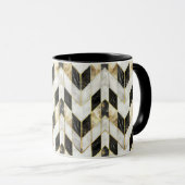 Retro-Fliesenmuster Tasse (VorderseiteRechts)