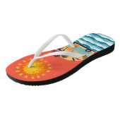 Retro Flip Flops surfen Badesandalen (Schrägansicht)