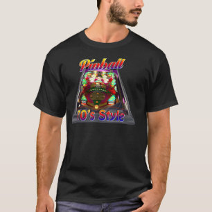 Retro Flipperautomat-Entwurf T-Shirt