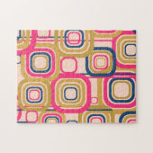 Retro flippiger quadratischer Entwurf Puzzle (Horizontal)