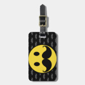 Retro flippiger Schnurrbart-Schnurrbart Gepäckanhänger (Vorderseite vertikal)