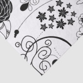 Retro flippiges modisches Muster Seidenpapier (Detail)