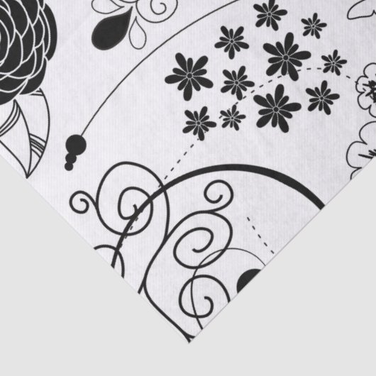 Retro flippiges modisches Muster Seidenpapier (Detail)