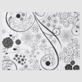 Retro flippiges modisches Muster Seidenpapier (Vorderseite)