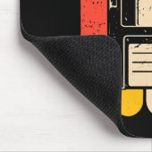 Retro-Floppydisk-Computer-Nostalgie der 1990er Mousepad (Ecke)