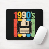 Retro-Floppydisk-Computer-Nostalgie der 1990er Mousepad (Mit Mouse)