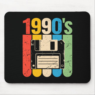 Retro-Floppydisk-Computer-Nostalgie der 1990er Mousepad