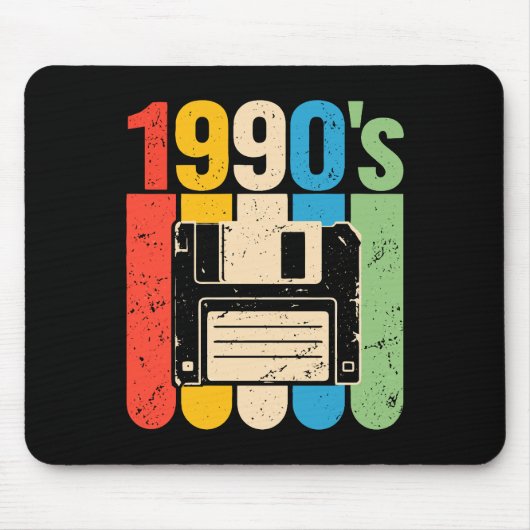 Retro-Floppydisk-Computer-Nostalgie der 1990er Mousepad (Vorne)