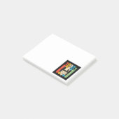Retro-Floppydisk-Computer-Nostalgie der 1990er Post-it Klebezettel (angewinkelt)