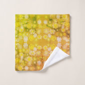 Retro Floral Abstrakt Salty Wasserfarben Muster Badhandtuch Set (Waschlappen)