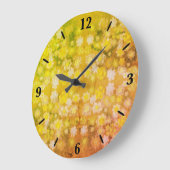 Retro Floral Abstrakt Salty Wasserfarben Muster Große Wanduhr (Winkel)