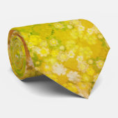 Retro Floral Abstrakt Salty Wasserfarben Muster Krawatte (Gerollt)