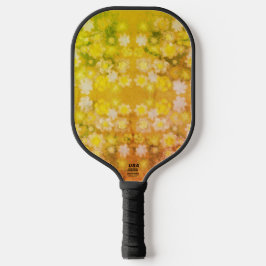 Retro Floral Abstrakt Salty Wasserfarben Muster Pickleball Schläger