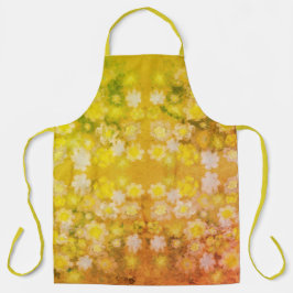 Retro Floral Abstrakt Salty Wasserfarben Muster Schürze