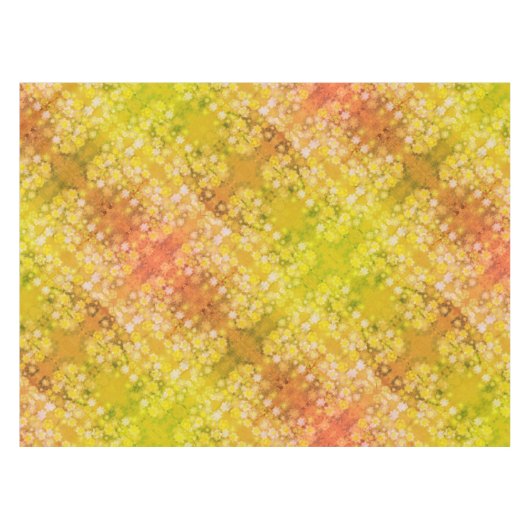 Retro Floral Abstrakt Salty Wasserfarben Muster Tischdecke (Vorderseite (Horizontal))