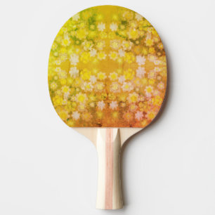 Retro Floral Abstrakt Salty Wasserfarben Muster Tischtennis Schläger