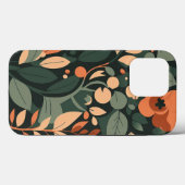 Retro Floral Art Muster Case-Mate iPhone Hülle (Rückseite (Horizontal))