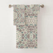 Retro, floral badhandtuch set (Insitu)