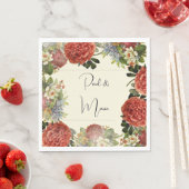 Retro Floral BOHO Einladung Hochzeit Serviette (Beispiel)