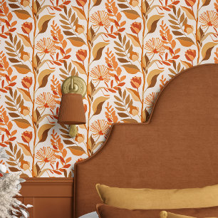 Retro Floral Boho Tapete