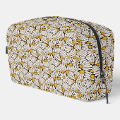 Retro floral botanical block print waschbeutel (Rechte Ecke)