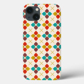 Retro Floral Case-Mate iPhone Hülle (Rückseite)