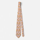 Retro Floral Cotattcore Neck Tie Krawatte (Vorderseite)