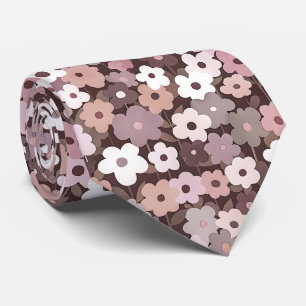 Retro Floral Cotattcore Neck Tie Krawatte