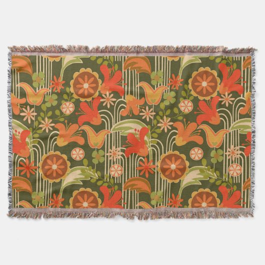 Retro floral -  decke (Vorderseite)