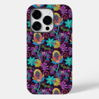 Retro Floral Design farbige Glasperlen sehen aus