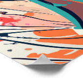 RETRO FLORAL DREAMY MIRL POWER POSTER (Ecke)