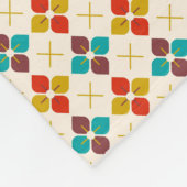 Retro Floral Fleecedecke (Ecke)