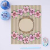 Retro, floral flyer (Einzeln)