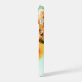 Retro Floral Foto Personalisiert iPhone 15 Hülle (Linke Seite)