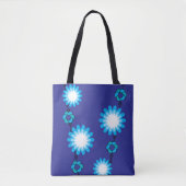 Retro Floral Garland Tote Tasche (Vorderseite)