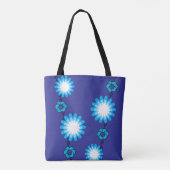 Retro Floral Garland Tote Tasche (Rückseite)